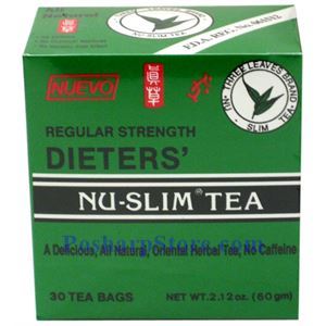 Picture of Three Leaves Brand Dieters' Nu-Slim Tea Regular Strength 30 Teabags