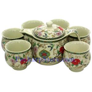 Picture of Ceramic Peony Teapot Set 