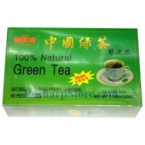 图片 皇牌天然中国绿茶 100茶袋装