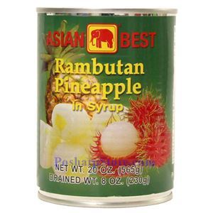 图片 红象牌糖水菠萝红毛丹 565克