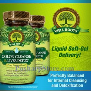 图片 Well Roots™清肝护肝排毒液体胶囊（870 毫克） 60粒