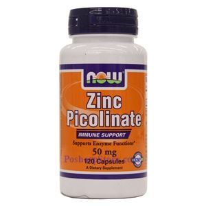 Picture of Now Foods Zinc Picolinate 50 mg 120 Capsules