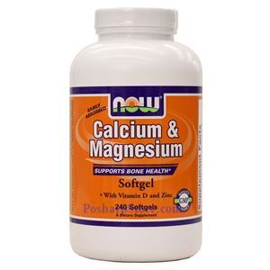 Picture of Now Foods Calcium & Magnesium 240 Softgels