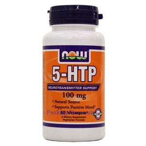 Picture of Now Foods 5-HTP 100mg 60 Veg Capsules